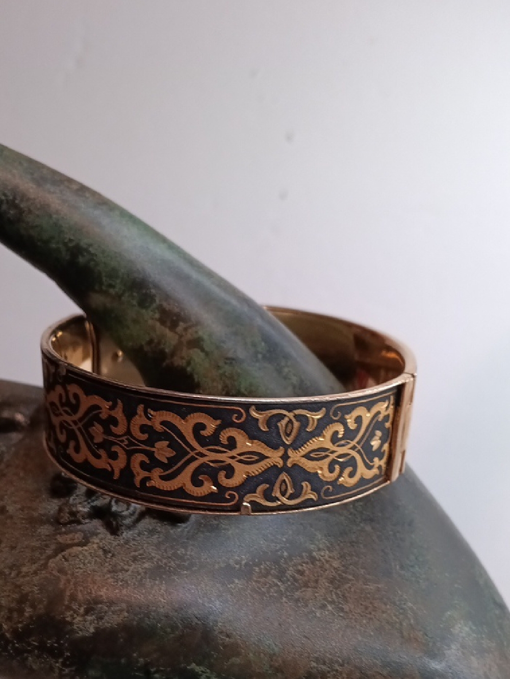 Damascene Bangle Bracelet Vintage